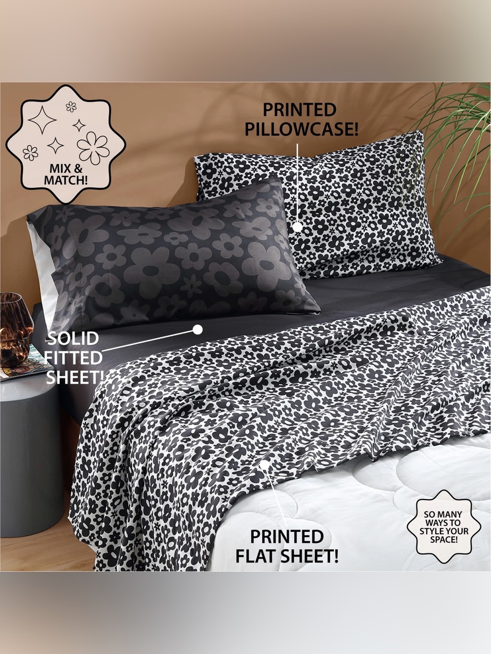 URBAN SHOP 6-piece Sheet Set